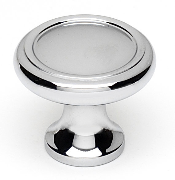 Mushroom Knob, Polished Chrome, 0.88" H x 1" W x 0.63" D