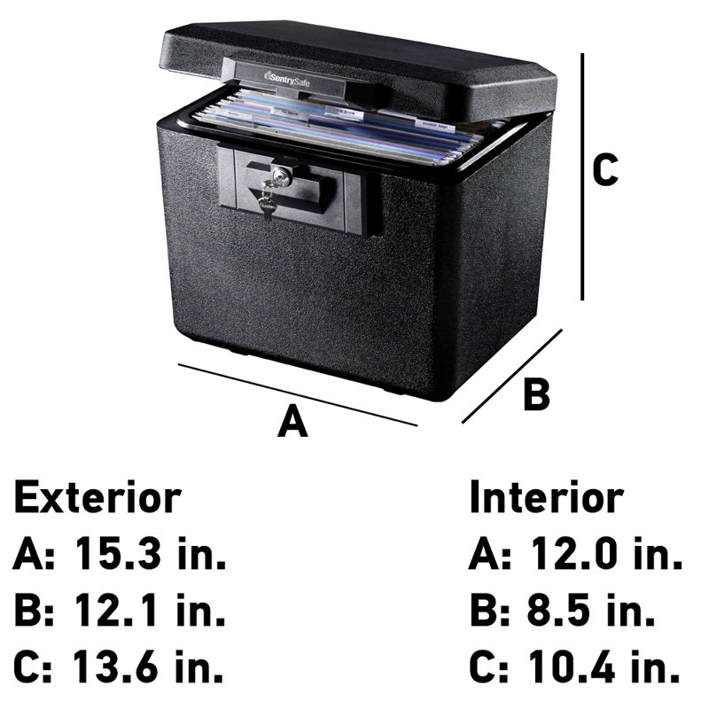 SentrySafe Fireproof Letter Size Hanging File Safe