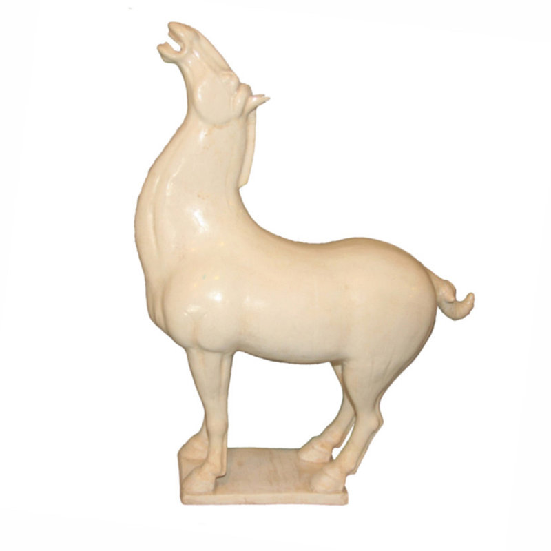 Lily's Living 28"H Terra Cotta Black Stallion - Large, 28" H x 20.5" W x 8" D, White
