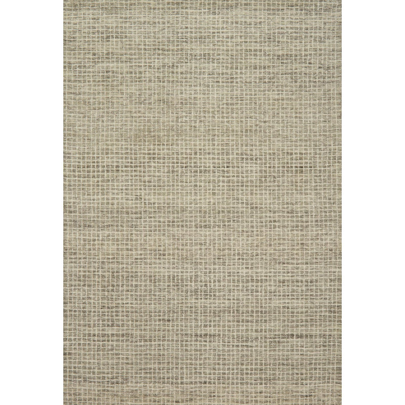 Bourque Hand Hooked Plaid Indoor Rug, Rectangle 12' x 15'