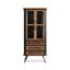 Noir + brun bois massif + fer + vitrines-120279270