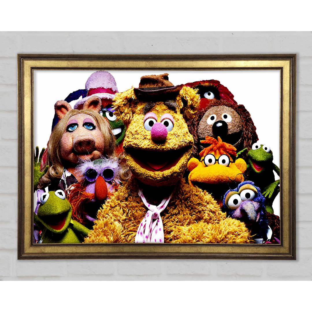 Die Muppets Crew Retro 1970S - Einzelne Bilderrahmen Kunstdrucke