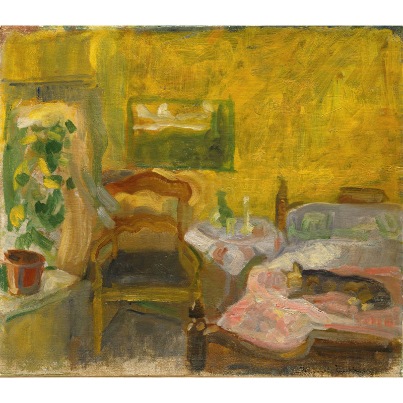 Intérieur (1905), H 20 po x l 22 po