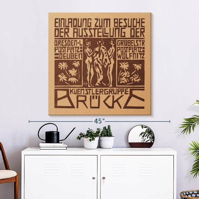 Tergel Invitation To An Exhibition, 33" H x 33" W