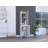 59.3H" Linen Single Door Cabinet, Two Interior Shelves, Two Open Shelves-106770189