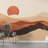 Warm Desert Sunset Abstract Landscape Wall Mural-840304618
