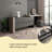 47.24"Luxury Gray Solid Wood Vanity Desk