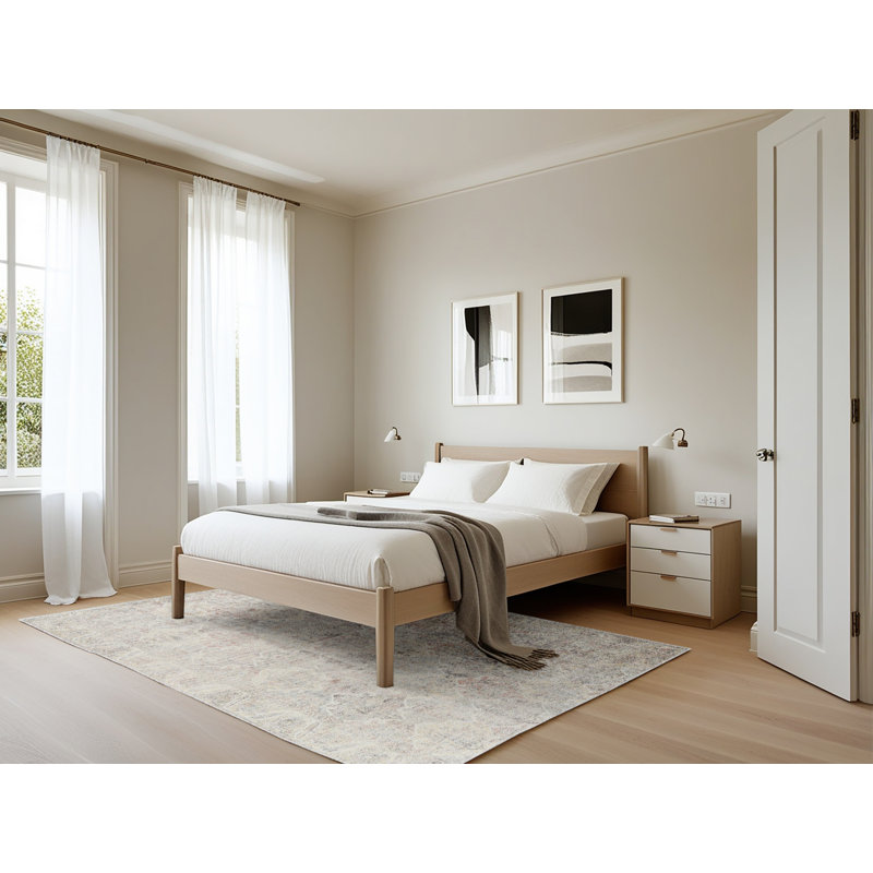 Tapis 100% traditionnel lavable à la machine 3365, Rectangle 5 pi x 7 pi