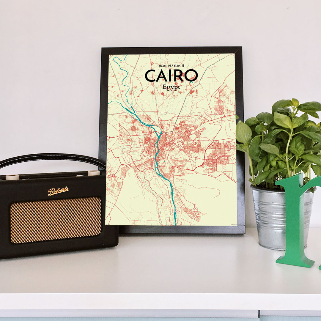 Cairo City Map - No Frame Print