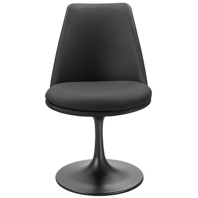 Lippa Vegan Leather Swivel Dining Chair