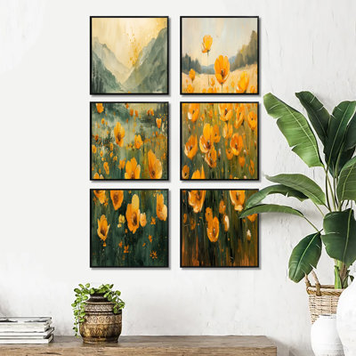 Kesha - Buttercups Canvas Art Print Set Of 6