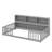 Floor Bed With Bedside Bookcase,Shelves,Guardrails-176297688
