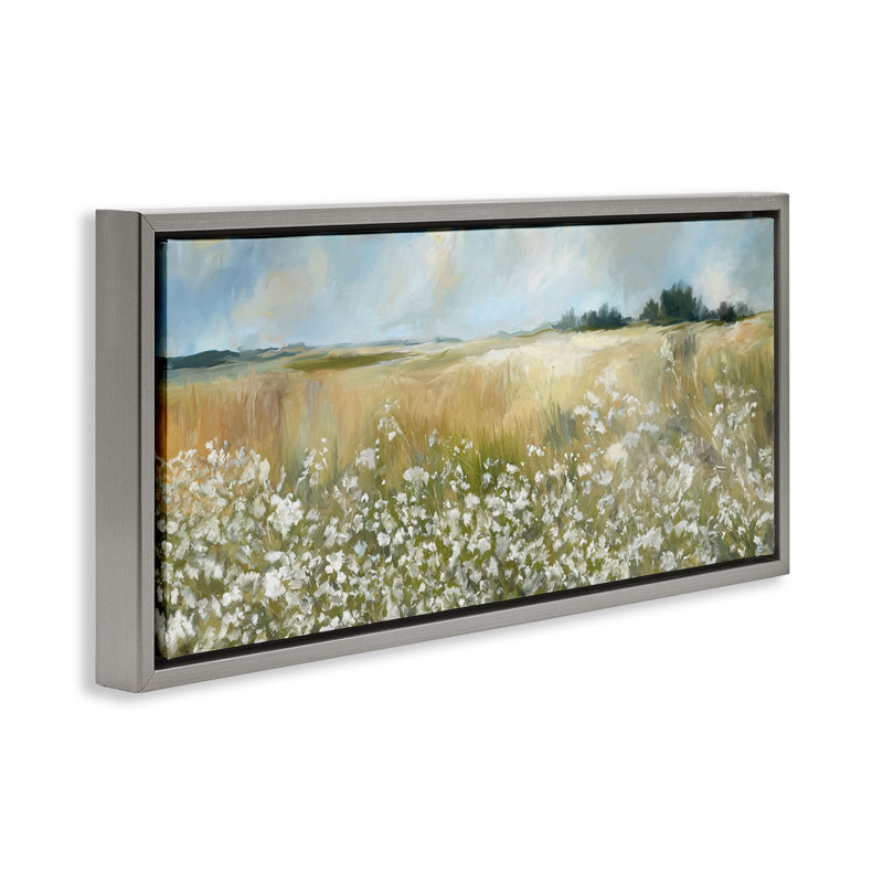 Art panoramique sur toile encadrée, "Prairie panoramique" par Ramona Murdock, H 11 po x l 25 po