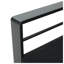 Ensemble de canapé modulaire d'extérieur en forme de V en aluminium avec tissu imperméable noir et gris foncé
