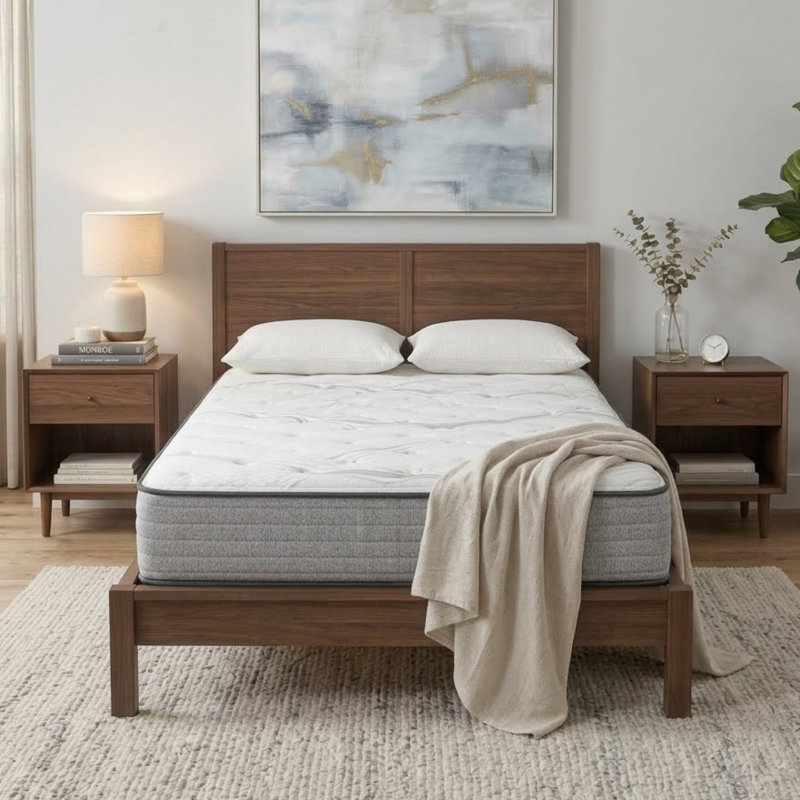  Matelas hybride ferme 10 "/ 12" / 14 "- Wayfair, Lit double, 10"