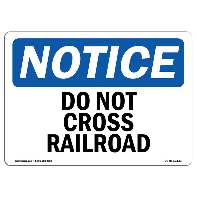 Panneau «Do Not Cross Railroad»