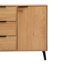 Armoire avec 3 tiroirs et tablette réglable, rehausse la fonctionnalité et l'espace de divertissement