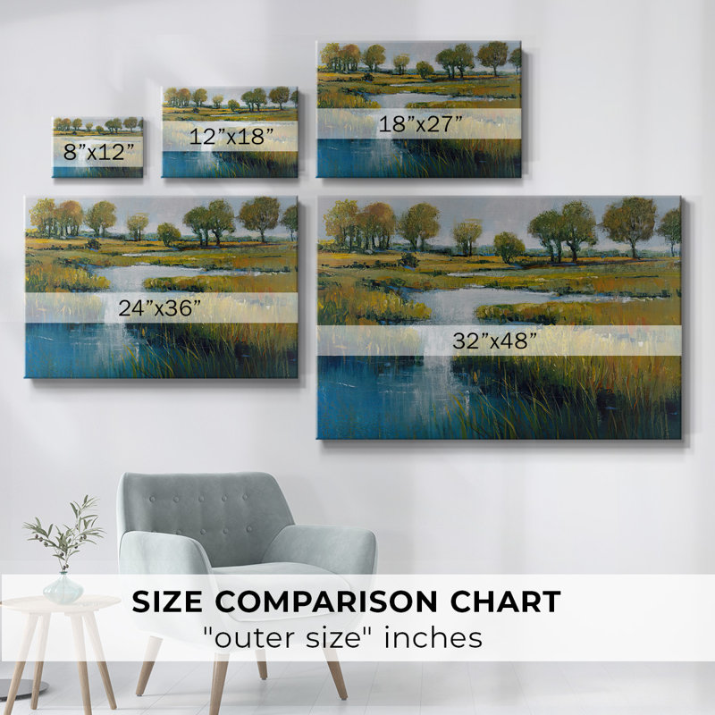 Toile tendue Marshland View III-Gallery, H 12 po x l 18 po