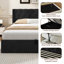 Raania Hydraulic Lift Up Storage  Upholstered Wingback Bed -2070405043-2070405040