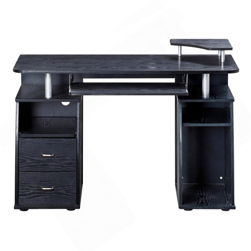 Techni Mobili Complete Computer Workstation Desk With Storage, Espresso, Espresso