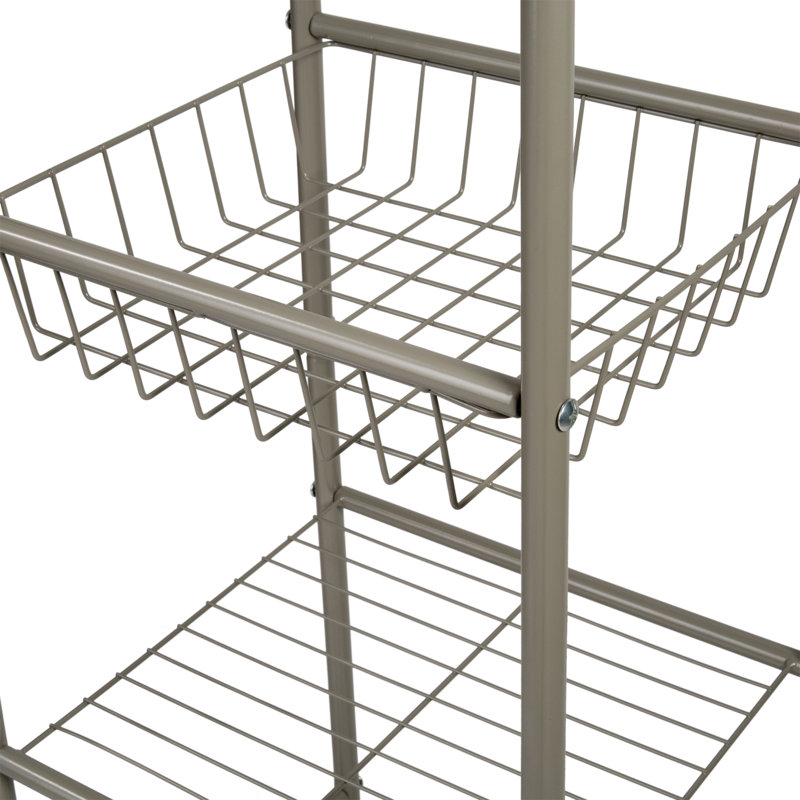 Aindrea Metal Bathroom Shelves, Satin