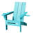 Wolak High Density Polyethylene Folding Adirondack Chair With Double Cup Holder-265647074