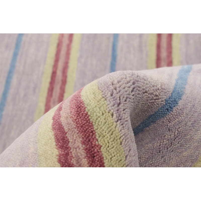 Tapis violet Itohan Luribaft 5 pi 8 po x 7 pi 8 po