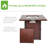 28" 50000 BTU Outdoor Propane Gas Fire Pits Table, Square Texture Outdside Patio Firepits Fireplace-104026204