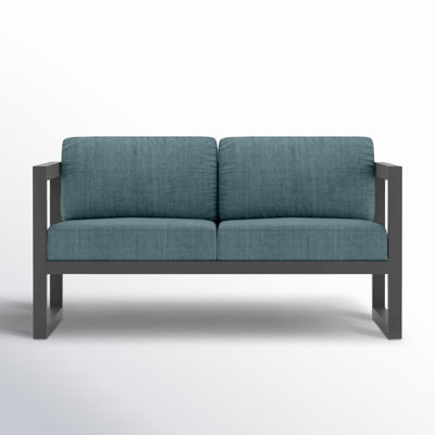Smith 57" Outdoor Loveseat with Sunbrella® Cushions