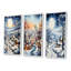 «Harmony Of Winter Village V», 3 pièces sur toile-253769060-253769066