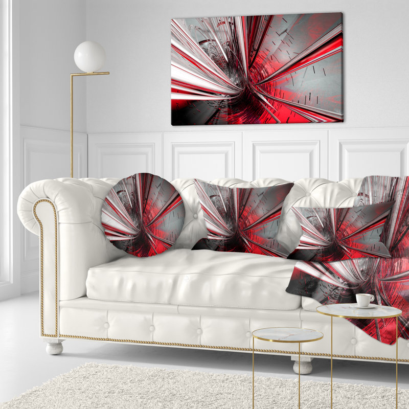 " Fractal 3D Deep Into Middle " by Designart, 12" H x 20" W x 1" D, Metal