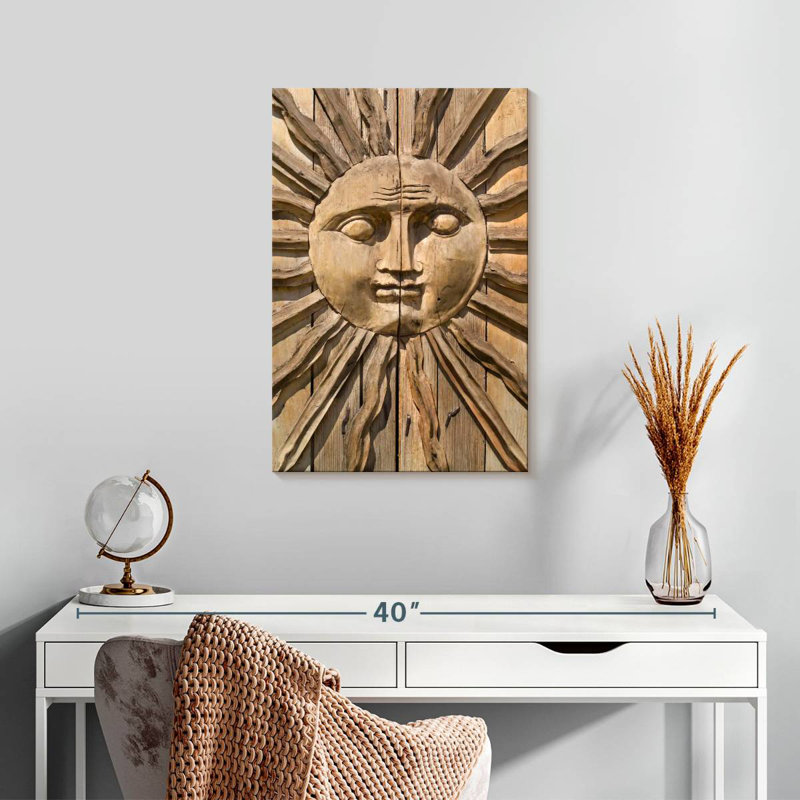 Oberle Wooden Sun, 24" H x 16" W