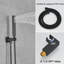Système de douche de baignoire mural de 12 pouces avec douche à main à poignée simple, robinet de douche en laiton avec valve brute-121834529