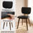 Modern Mid-century Dining Chair with Padded Seat Cushion & Curved Backrest, Upholstered Side Chair-168889501-168889489