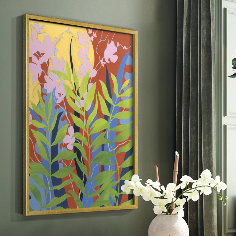 «Bold Bright & Wild II», reproduction encadrée - bois massif, H 20 po x l 16 po