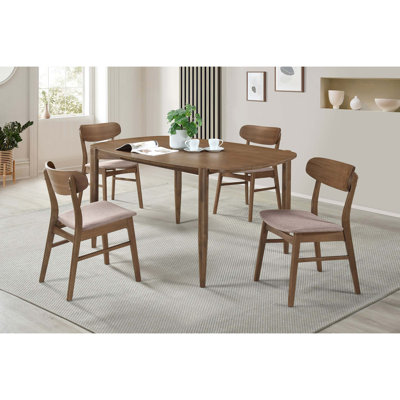 5-Piece Solid Wood Dining Set
