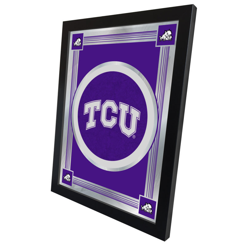 NCAA Logo Mirror, impression encadrée, Texas Christian University