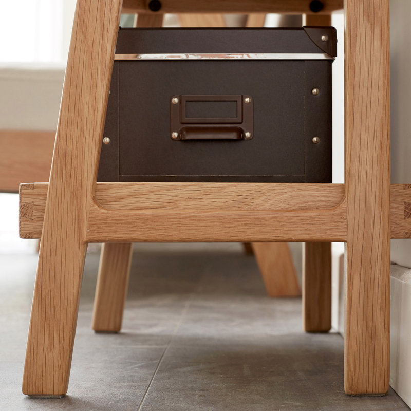 Rayonnage en bois manufacturé de 17,72 po, Bois jaune clair