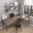 Light-walnut L-Shaped Solid Wood desk-165911236-165911288