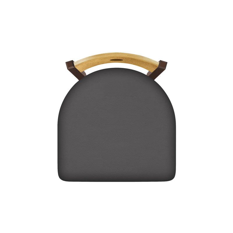 Tabouret pivotant Voltaire, 25, Bronze, Siège Canter Storm / dossier moyen en érable