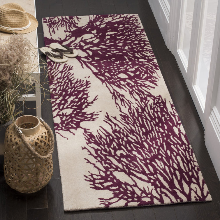 Tapis abstrait en laine touffeté à la main Wimborne