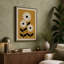 Three Daisies Ascending Retro - Wrapped Canvas-475575806-475575807