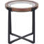 Tamberly Glass Top Frame End Table