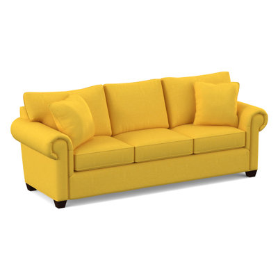 Grace 86" Round Arm Sofa with Reversible Cushions