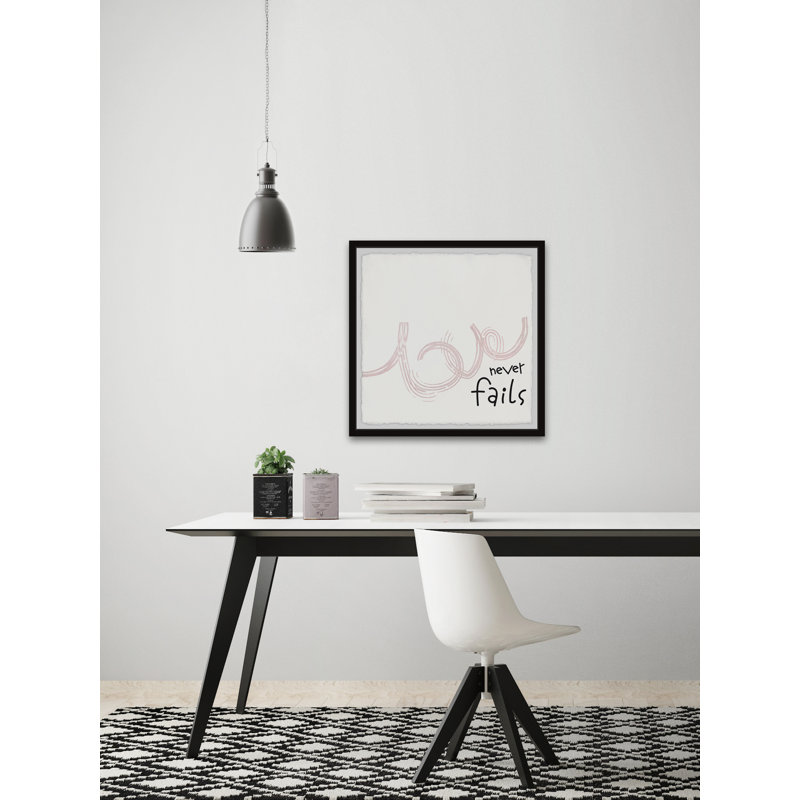 Love Never Fails V by Marmont Hill - Single Picture Frame Print, 41 cm H x 41 cm W