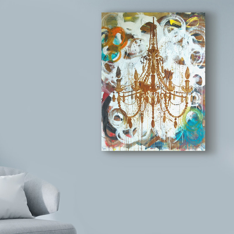«Rust Chandelier» par Kent Youngstrom - impression sur toile tendue, H 19 po x l 14 po x P 2 po