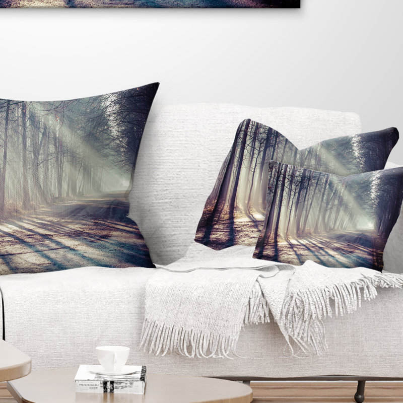 Coussin et insert de photographie matinale