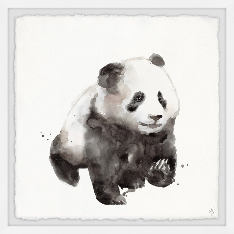 «Dreamy Panda» par Reale, reproduction encadrée, H 12 po x l 12 po x P 1,5 po