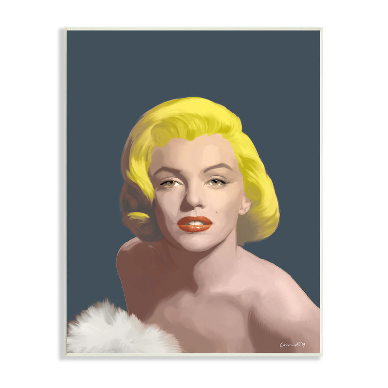 «Blond pop», art mural rétro sur toile XXL par Chris Consani, H 19 po x l 13 po, Plaque murale