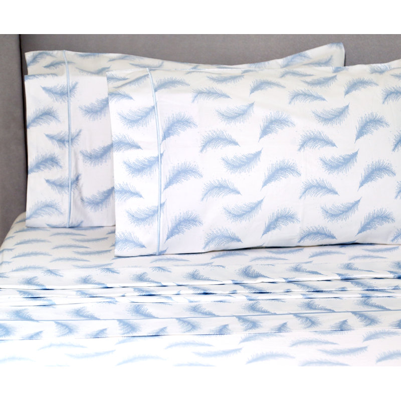 Paiva Floating Feather 400 Thread Count Pillowcase